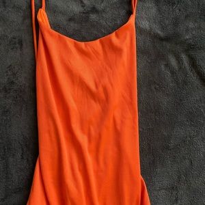 Orange bodysuit